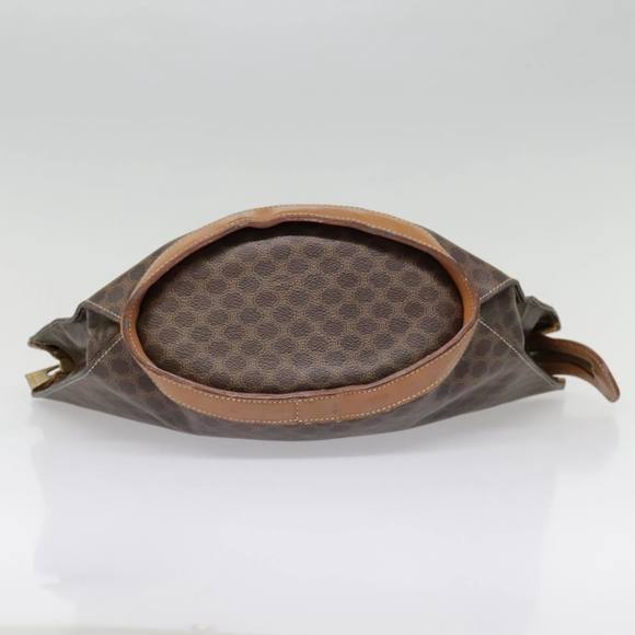 CELINE Macadam Canvas Shoulder Bag PVC Leather Brown Auth 92566 - Picture 5 of 16